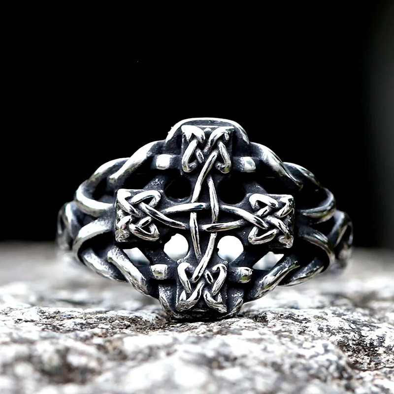 Bague Viking Midgard "Nœud d'Éternité"