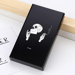 Étui à Cigarettes Tête de Mort Masque Souriant “I’m Fine”