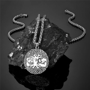 Collier Viking Arbre de Vie Yggdrasil Protecteur