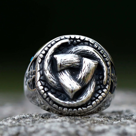 Bague Viking - Nœud de Puissance Éternelle