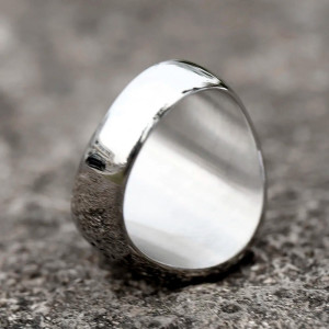 Vue Arrierre Bague Viking - Nœud de Puissance Éternelle