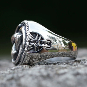 Bague Viking - Nœud de Puissance Éternelle