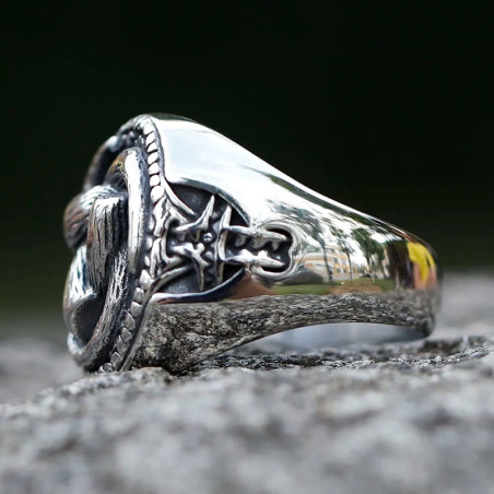 Bague Viking - Nœud de Puissance Éternelle