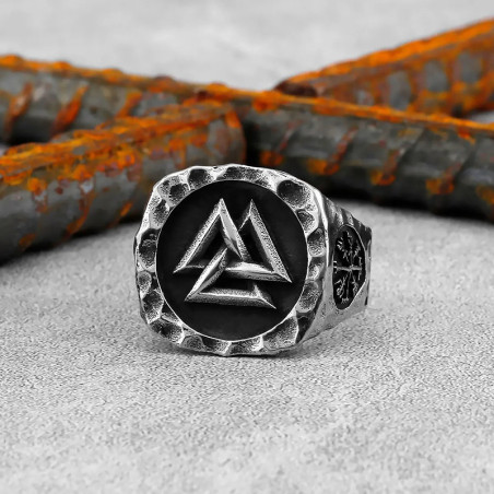 Avant Bague Viking "L'Éclat d'Asgard"