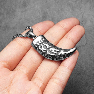 Collier Viking Loup "La Morsure d'Acier"