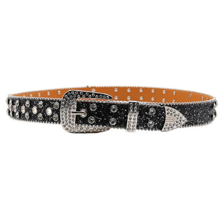 Ceinture Tête de Mort Léopard Strass « Skull Glam Sauvage »  Multiples couleurs au choix !