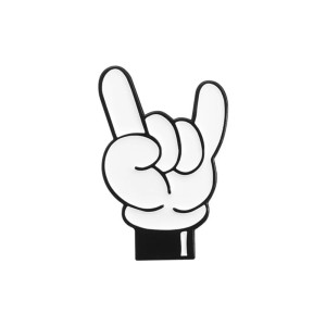 Pins Heavy Metal "Main Devil Horns Cartoon"