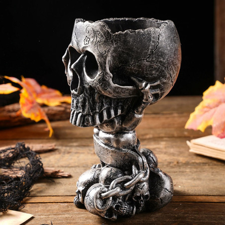 Vase Tête de Mort Autel des Âmes Enchaînées - 3 couleurs  au choix !