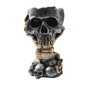Vase Tête de Mort Autel des Âmes Enchaînées Couleur Or