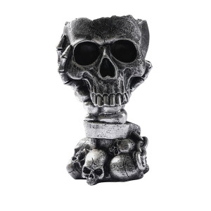 Vase Tête de Mort Autel des Âmes Enchaînées Couleur Noir