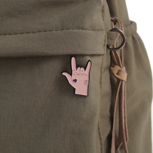 Pins Heavy Metal Rock Army 'Main Devil Horns Love Army Tattoo"