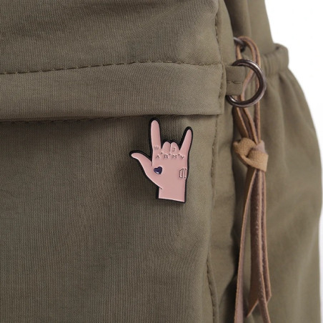 Pins Heavy Metal Rock Army 'Main Devil Horns Love Army Tattoo"