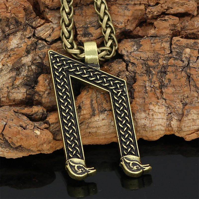Collier Viking Rune Uruz Héritage des Anciens Couleur Or