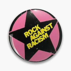 Pins Rock Engagé Conter le Racisme "Rock Against Racism Étoile Punk"
