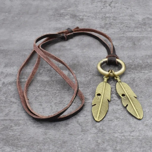 Collier Rock Plumes Le Chaman couleur or.jpeg