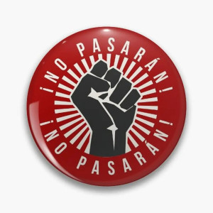 Pins Broche Rock “¡No Pasarán! Poing de Résistance”