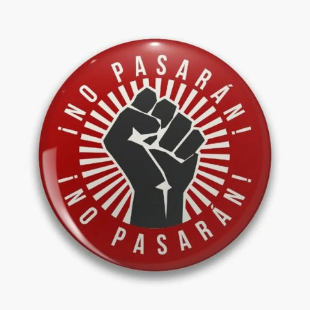 Pins Broche Rock “¡No Pasarán! Poing de Résistance”