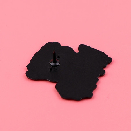 Vue Arrierre Pins Broche Rock Goth “Stay Weird Mutation Verte”