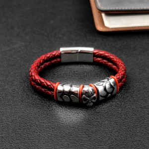Avant Bracelet Tête de Mort “Tresse du Crâne Maudit” - 3 couleurs  au choix !