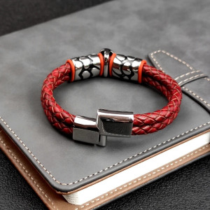Vue Arrierre Bracelet Tête de Mort “Tresse du Crâne Maudit” - 3 couleurs  au choix !