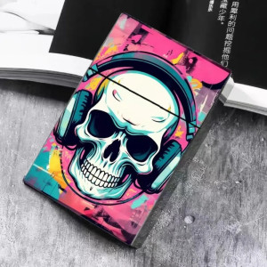 Étui à Cigarettes Tête de Mort Skull DJ Street Art