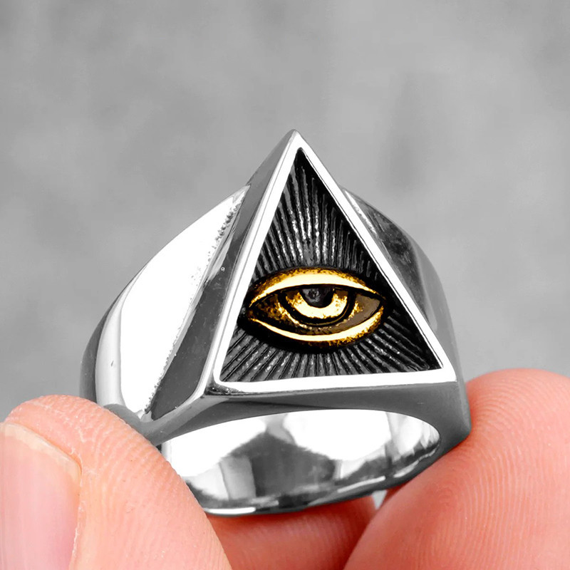 Bague Maçonnique - Œil de la Providence Couleur Or