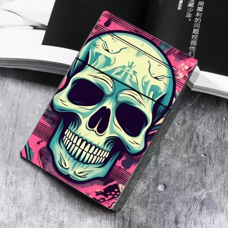 Étui à Cigarettes Tête de Mort Skull Graffiti Psychédélique