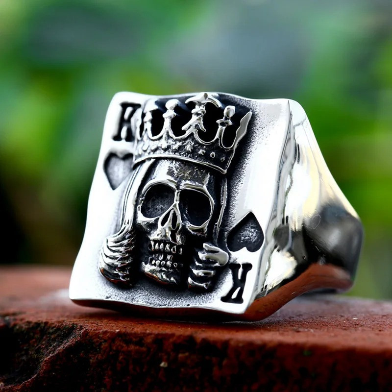 Bague Tête de Mort “Roi des Piques Éternels”