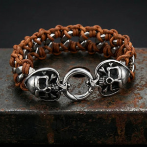Bracelet Tête de Mort “Chaîne des Pirates Maudits”