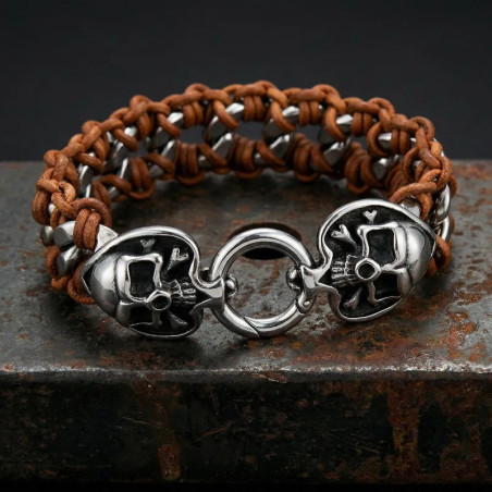 Bracelet Tête de Mort “Chaîne des Pirates Maudits”