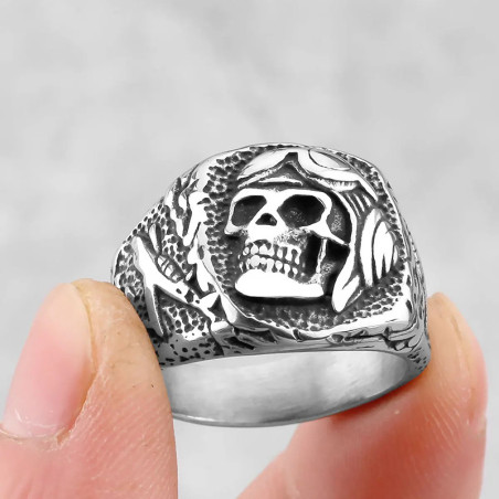 Bague Tête de Mort “Pilote des Enfers”