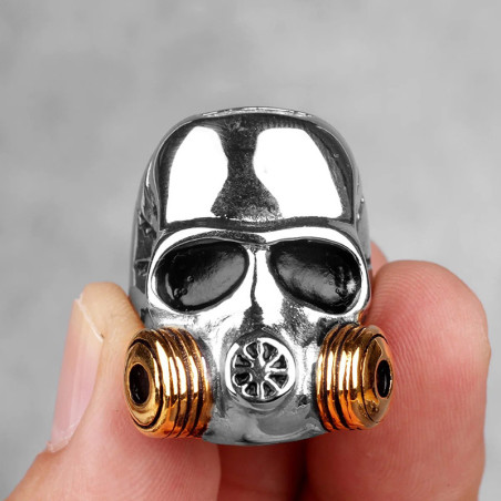 Bague Tête de Mort “Respiration Post-Apocalyptique”
