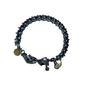 Vue generale Bracelet Tête de Mort Colonne Vertébrale Squelette T-Rex