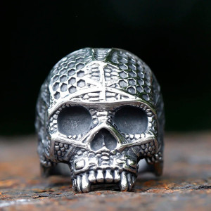 Bague Tête de Mort “Crâne Tactique des Ruines”