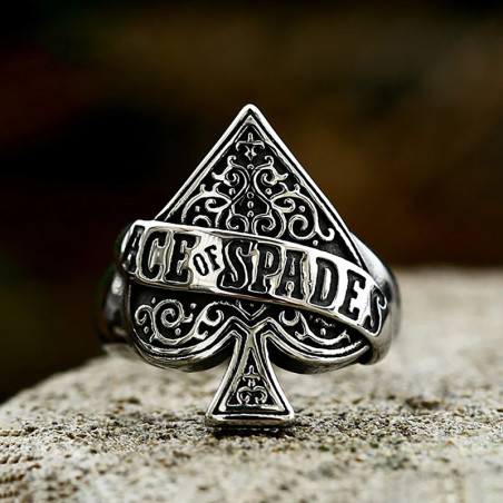 Avant Bague Rock “As de Pique Royal”