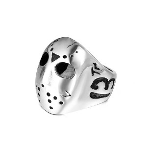 Vue generale Bague Tête de Mort “Masque du Tueur Maudit”