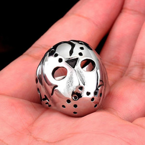 Bague Tête de Mort “Masque du Tueur Maudit”