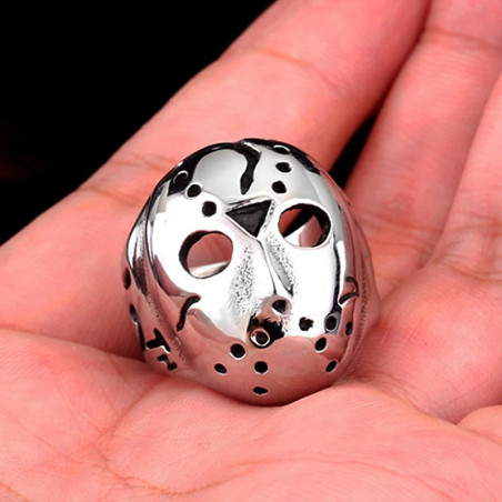 Bague Tête de Mort “Masque du Tueur Maudit”
