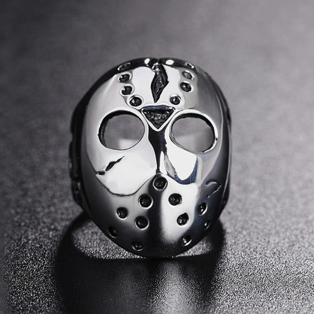 Avant Bague Tête de Mort “Masque du Tueur Maudit”