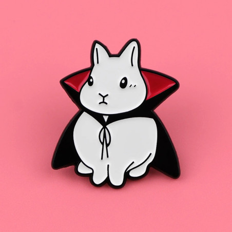 Avant Pins Broche Gothique “Lapin Vampire Nocturne”