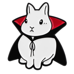 Vue generale Pins Broche Gothique “Lapin Vampire Nocturne”