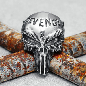Bague Tête de Mort “Crâne de la Vengeance Noire”