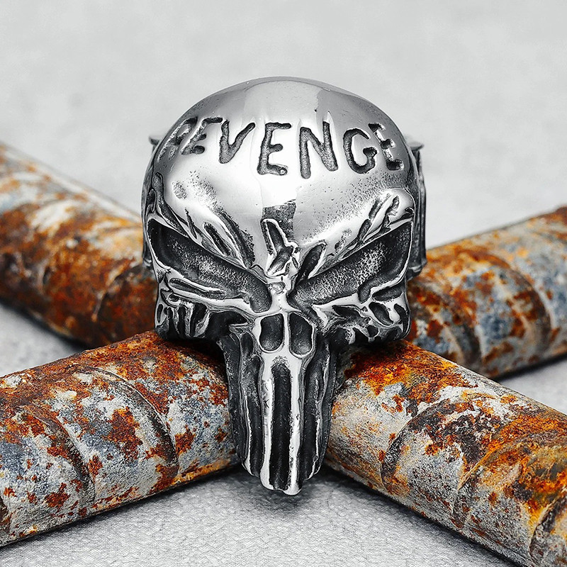 Bague Tête de Mort “Crâne de la Vengeance Noire”