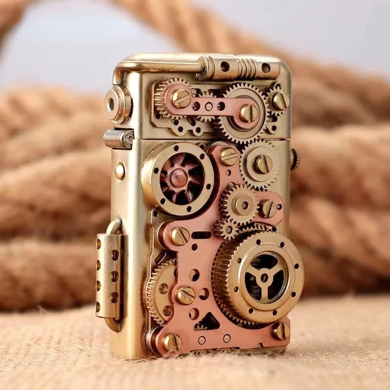 Briquet Mécanisme Steampunk Engrenages Apparents