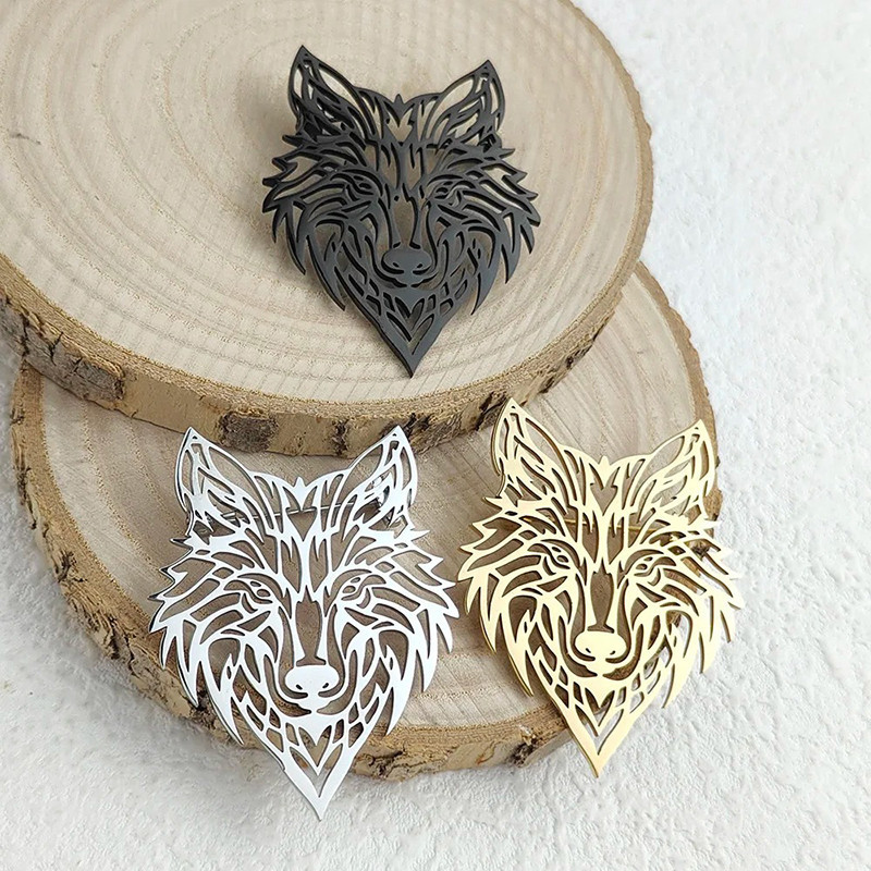 Pins Viking “Loup Tribal Nocturne”