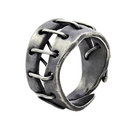 Avant Bague Goth Rock "Coutures de l'Au-Delà"