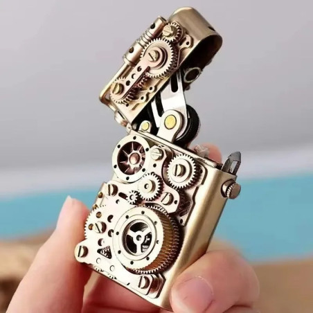 Briquet Mécanisme Steampunk Engrenages Ouverts