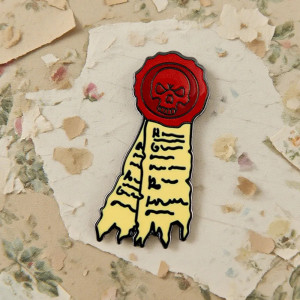 Pins Tête de Mort Occulte Sceau des Âmes Condamnées | Accessoire Goth