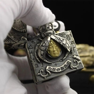 Briquet Scarabée Sacré Égyptien “Cycle Éternel” Couleur Argent