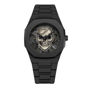 Vue generale Montre Tête de Mort « L'Heure du Dernier Regard »